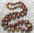 Cloisonné Hand Knotted Beaded Glass Necklace Vintage Jewelry