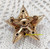 Aurora Borealis Rhinestone Star Brooch Vintage Fashion Jewelry