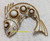 Crown Trifari Brooch White Enamel Fish Pin Vintage Designer Fashion Jewelry Gift