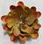 Coro Topaz Rhinestone Enameled XL Flower Power Brooch Vintage Designer Fashion Jewelry