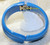 Brilliant Blue Totally 80s Retro Clamper Cuff  Bracelet Vintage Fashion Jewelry