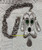 DEC Silver Puppy Dog Puppet Pendant Necklace Vintage Designer Jewelry