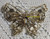 Dodds Butterfly Brooch Vintage Rhinestone Designer Jewelry