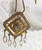 Chandelier Medallion Pendant Necklace Dangle Crystal Rhinestone Vintage Fashion Jewelry