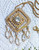 Chandelier Medallion Pendant Necklace Dangle Crystal Rhinestone Vintage Fashion Jewelry