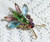 Juliana D&E Brooch Slim Body 2 Wing Fly Bug Bee Vintage DeLizza Elster Designer Jewelry