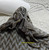 Steel Cut Flapper Purse Beaded Drawstring Handbag Vintage Herringbone Fashion