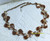 Art Thermoset Necklace Vintage Chocolate Brown Designer Fashion Jewelry