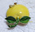 Originals by Robert Brooch Yellow Enamel Apple Vintage Designer Fashion Jewelry