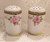 Nippon Rose Salt Pepper Shaker Set Antique Japan Vintage Designer China