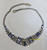 Kramer Necklace Sapphire Blue Rhinestone Collar Vintage Designer Jewelry