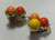 Fruit Salad Earrings Lucite Bead Mid Century Vintage Fashion Jewelry