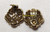 Alfred Philippe Crown Trifari Earrings Gold Star Vintage Designer Jewelry