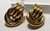 Napier Earrings Gold Knot Vintage Designer Fashion Jewelry