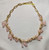 Trifari TM Necklace Pink Gold Vintage Designer Jewelry