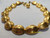 Anne Klein Necklace Gold Shell Totally 80s Vintage Designer Jewelry