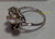 18K HGF Pearl Ring Silver Engagement Wedding Vintage Bride Jewelry