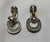 Sarah Coventry Earrings Hammered Silver Dangle Vintage Designer Jewelry