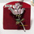 Buchel Brooch Pink Rhinestone Rose Vintage Designer Jewelry NOS on Card