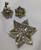 Coro Brooch Earrings Crystal Golden Star Pin Vintage Designer Jewelry Gift