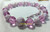 Germany Necklace Graduated Pink Purple Bead Vintage German Designer Jewelry