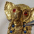 Juliana D&E Pendant Necklace Red Blue Elephant Puppet Vintage DeLizza Elster Designer Jewelry