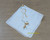 R Monogram Handkerchief Embroider Hankie Vintage Gold Flower Linen Hanky