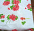 Vera Tablecloth 4 Napkin Geranium Flower Table Cloth Vintage Round Printed Linen