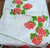 Vera Tablecloth 4 Napkin Geranium Flower Table Cloth Vintage Round Printed Linen