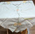 Openwork Embroider Tablecloth 6 Napkin Flower Basket Table Cloth Vintage Linen Set