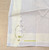 Yellow Daisy Handkerchief White Embroider Flower Hankie Vintage Linen Hanky