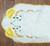 Yellow Embroider Crochet Applique Dresser Scarf Flower Table Runner Lace Vintage Doily Linen