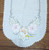 Embroider Flower Crochet Hem Dresser Scarf Table Runner Vintage Doily Linen