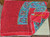Carol Stanley Japan Scarf Paisley Red Ascot Vintage Neckwear Linen Neck Wrap