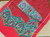 Carol Stanley Japan Scarf Paisley Red Ascot Vintage Neckwear Linen Neck Wrap