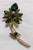 Juliana D&E Brooch Emerald Green Flower Pin Vintage Delizza Elster Designer Jewelry