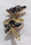 Juliana D&E Brooch Jet Black Venus Flame Twisted Rope Flower Vintage Delizza Elster Designer Jewelry