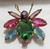 Juliana D&E Brooch Round Body 3 Wing Fly Bug Bee Vintage DeLizza Elster Designer Jewelry