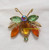 Juliana D&E Brooch Topaz Tear Drop Body 3 Wing Fly Bug Bee Vintage DeLizza Elster Designer Jewelry