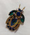 Juliana D&E Brooch Sapphire Emerald Beetle Bug 2 Wing Vintage DeLizza Elster Designer Jewelry