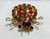 Juliana D&E Brooch Sun Topaz Lady Bug Vintage DeLizza Elster Designer Jewelry B