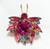 Juliana D&E Brooch Rose Pink Small Round Body Fly Bug Bee Vintage DeLizza Elster Designer Jewelry