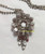 Crystal Rhinestone Pendant Necklace Vintage Dangle Fringe Fashion Jewelry