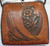 Meeker Made Turnloc Leather Purse 1916 Mirror Vintage Art Nouveau Hand Tooled Antique Bag