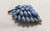 Juliana D&E Brooch Blue Milk Glass Pin Vintage DeLizza Elster Designer Jewelry