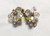 Juliana D&E Earrings Crystal Bead Dangle Vintage Delizza Elster Designer Jewelry