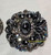 Juliana D&E Brooch Earrings Hematite Pin Vintage DeLizza Elster Designer Jewelry