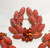 Juliana D&E Brooch Earrings Sun Orange Lava Laurel Wreath Pin Vintage DeLizza Elster Jewelry