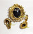 Juliana D&E Cameo Brooch Earrings Topaz Pin Vintage DeLizza Elster Designer Jewelry