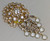 Juliana D&E Brooch Filigree Heart Crystal Bead Dangle Pin Vintage Delizza Elster Designer Jewelry